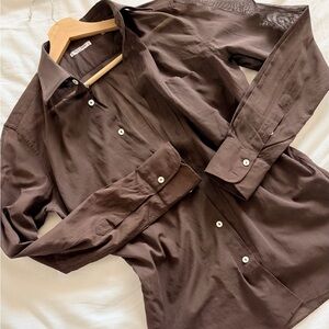 Yves Saint Laurent Dark Brown Casual Shirt